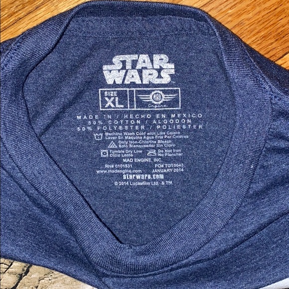 BOGO Star Wars Shirt XL juniors Princess Lea Luke skywalker Darth Vader - Picture 3 of 6